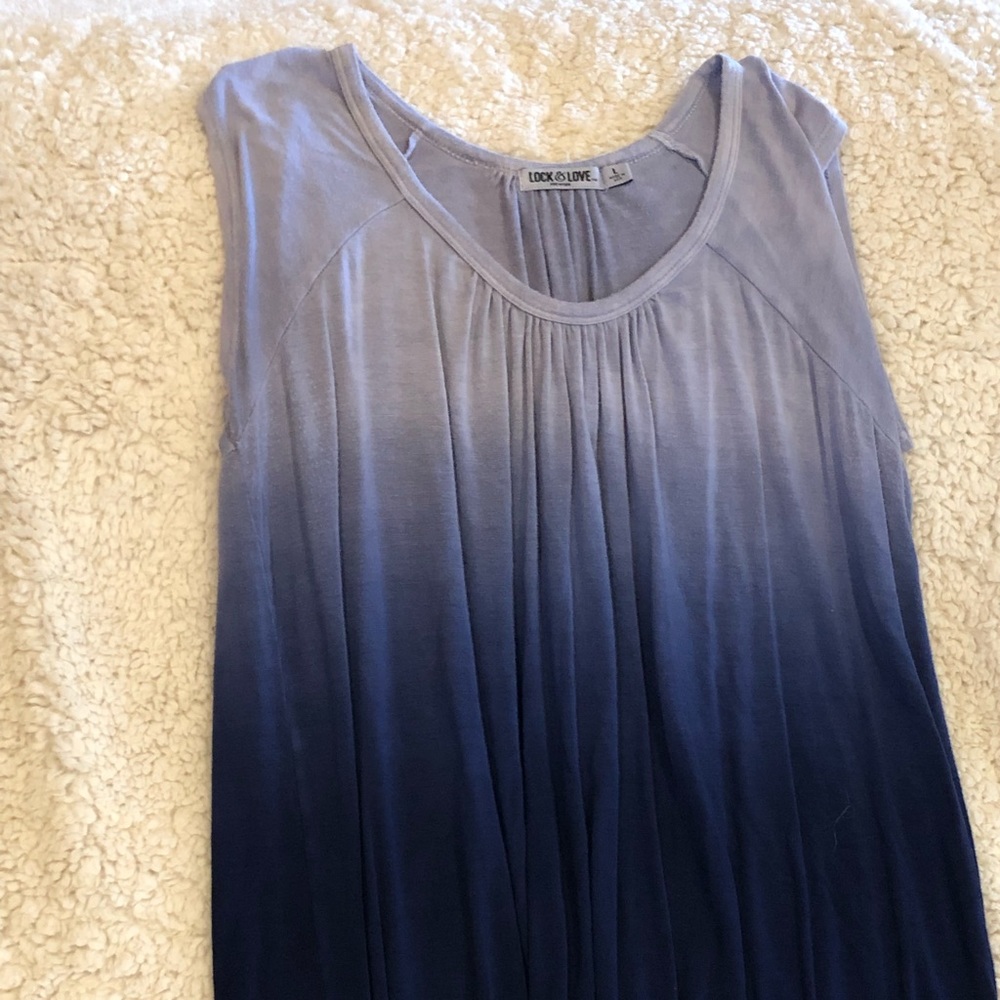 Blue Ombré Top